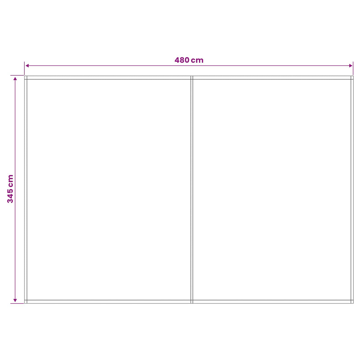 Zamjensko platno za tendu Zelena i bijela 500 × 350 cm