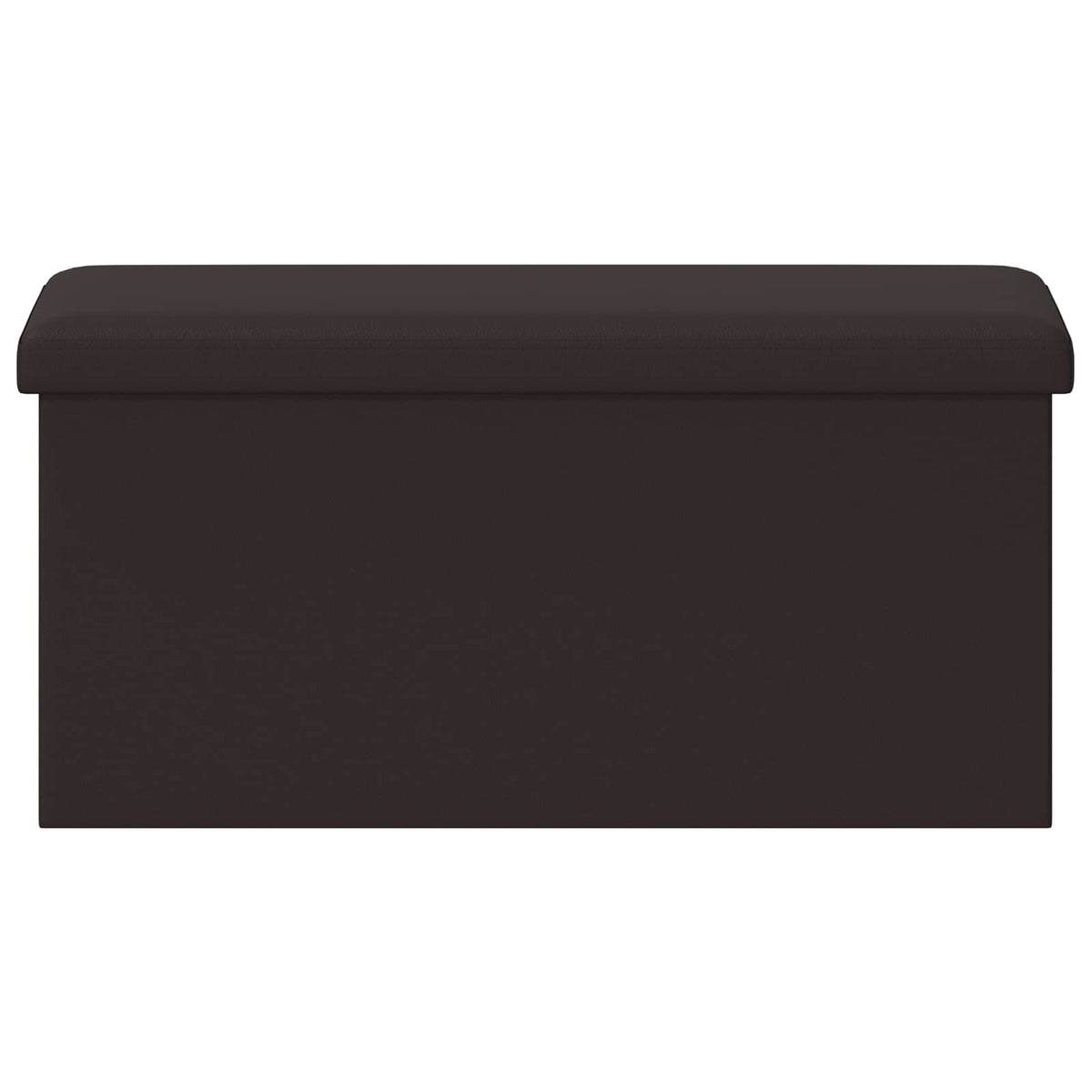 Sklopiva klupa za pohranu Smeđa 180 kg 80 L 77 x 38 x 38 cm PVC
