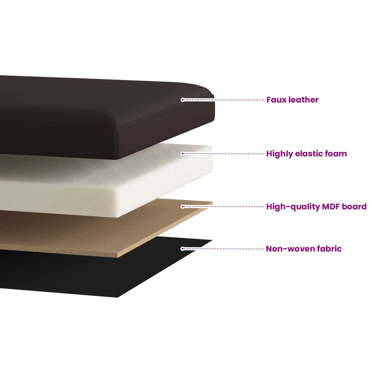 Sklopiva klupa za pohranu Smeđa 180 kg 80 L 77 x 38 x 38 cm PVC