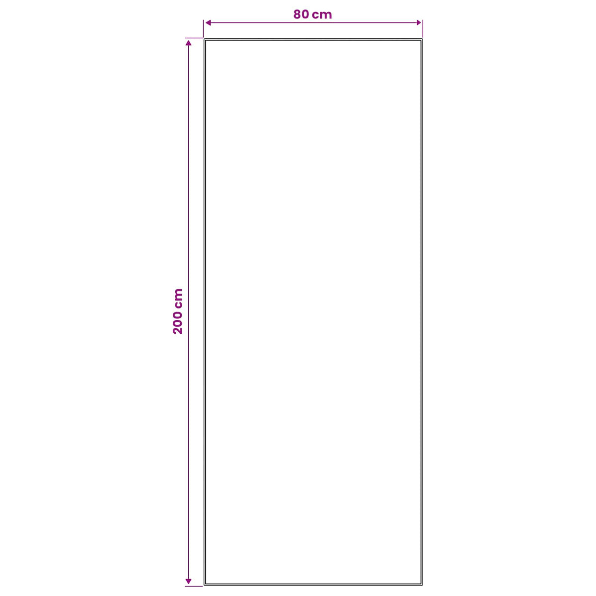 Traka za tepih LESAKA šareni 80 x 200 cm Dijamantni baršun