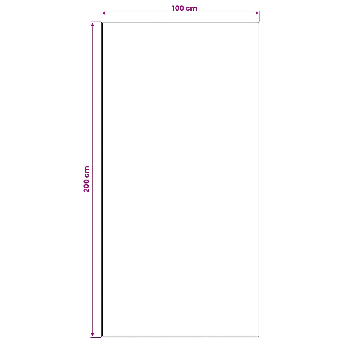 Traka za tepih LESAKA šareni 100 x 200 cm Dijamantni baršun