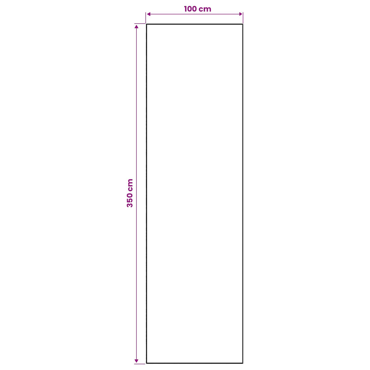 Traka za tepih LESAKA Crna i zlatna 100 x 350 cm