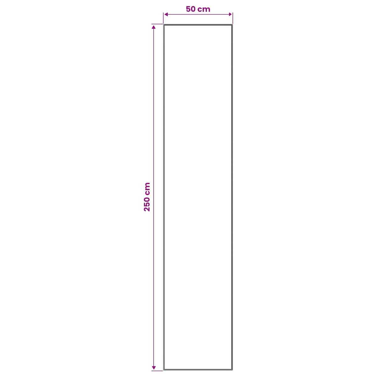 Traka za tepih LESAKA Srebrna 50 x 250 cm Dijamantni baršun