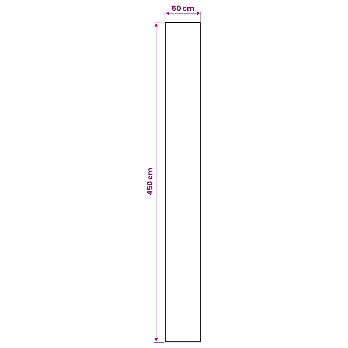 Traka za tepih LESAKA šareni 50 x 450 cm Dijamantni baršun