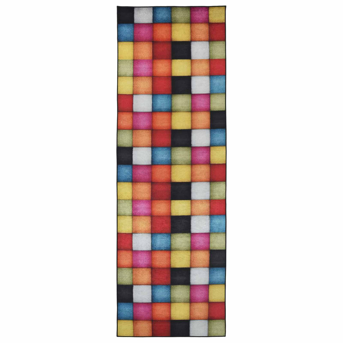 Traka za tepih LESAKA šareni 80 x 450 cm Dijamantni baršun