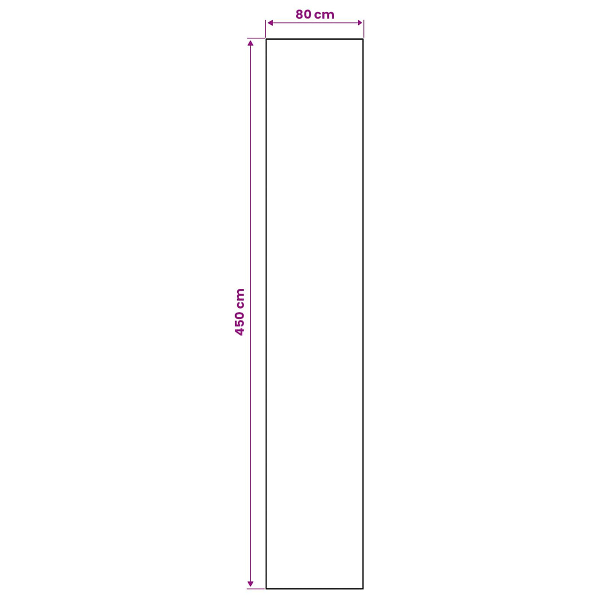 Traka za tepih LESAKA šareni 80 x 450 cm Dijamantni baršun