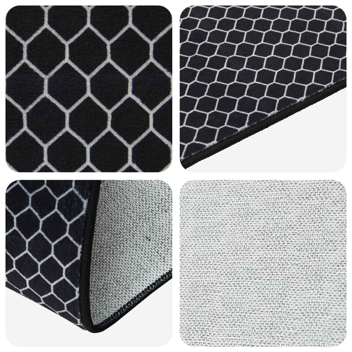 Traka za tepih ORIZ 1150 gsm Crni mrežasti uzorak