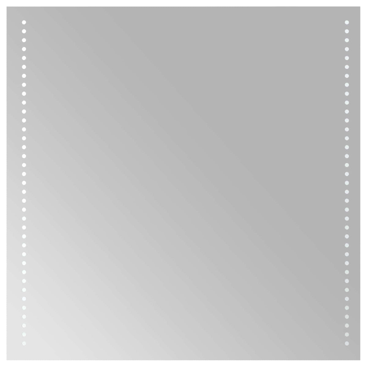 LED kupaonsko ogledalo s ogledalom *Transparent*an 60 x 60 cm