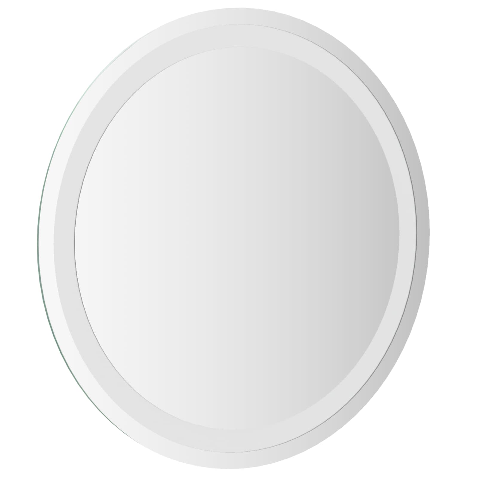 LED kupaonsko ogledalo s ogledalom *Transparent*an Ø 50 cm