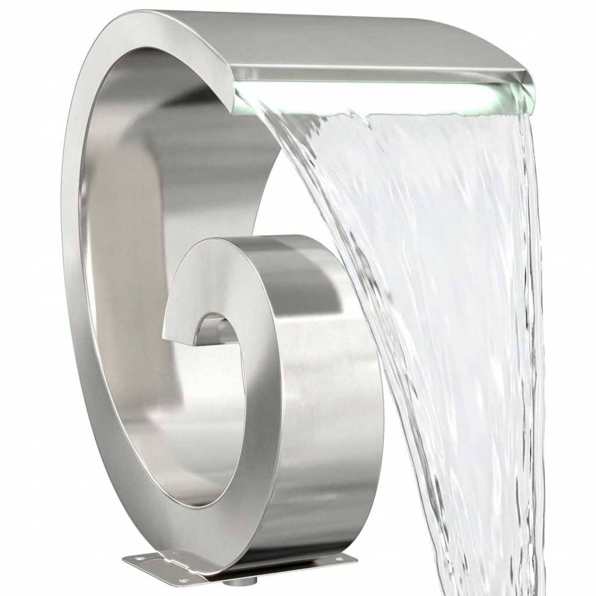Vodopad za bazen s LED svjetlom Nehrđajući čelik 304