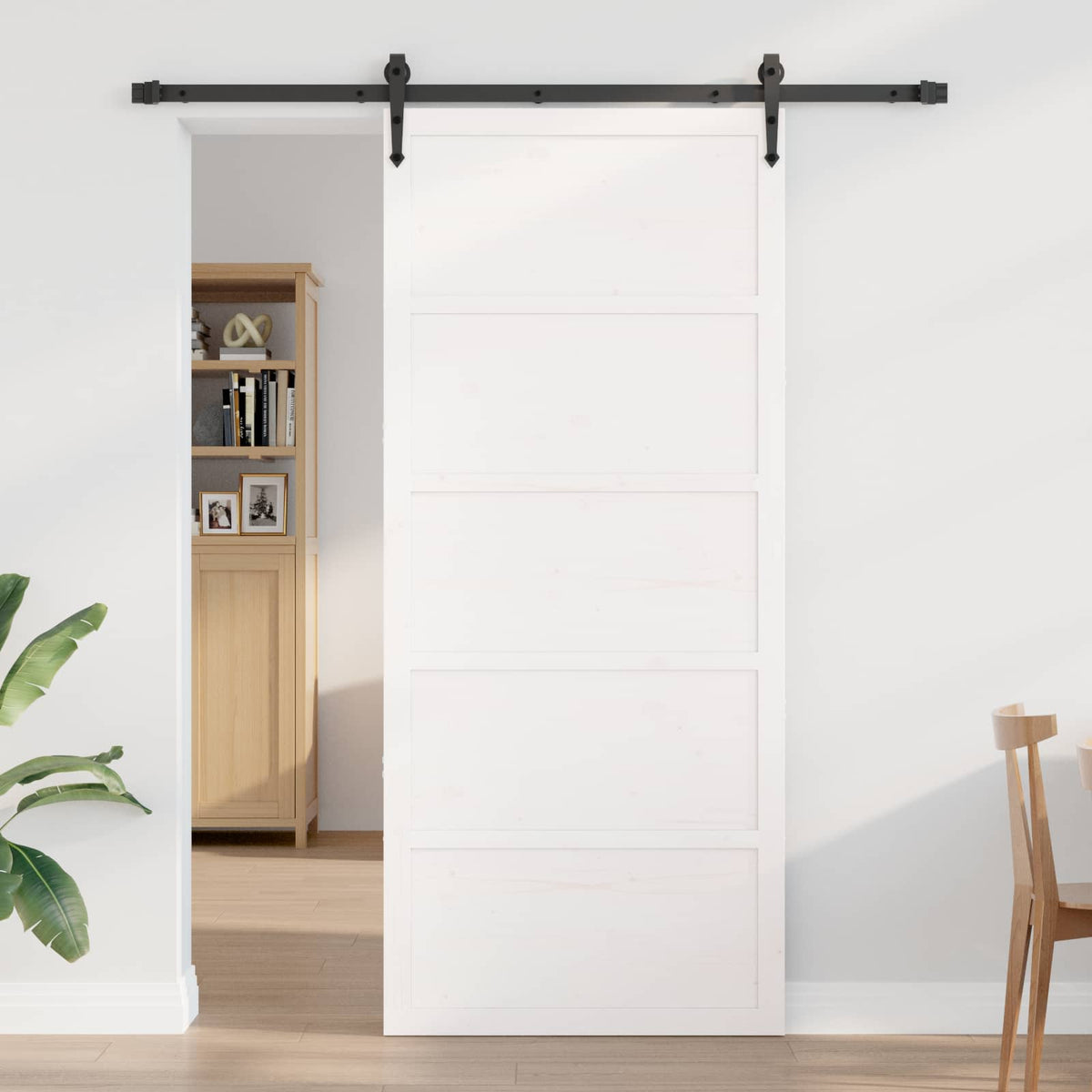 Vrata staje Bijela 80 x 2,5 x 208 cm Masivna borovina