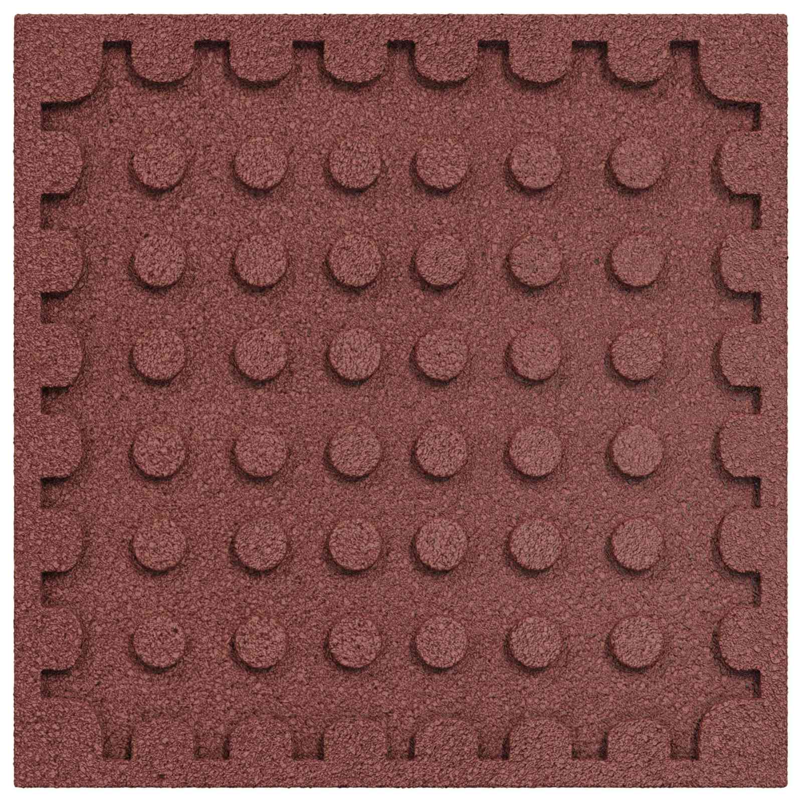 Ploče za zaštitu od padova 24 pcs Crvena 50 x 50 cm Guma