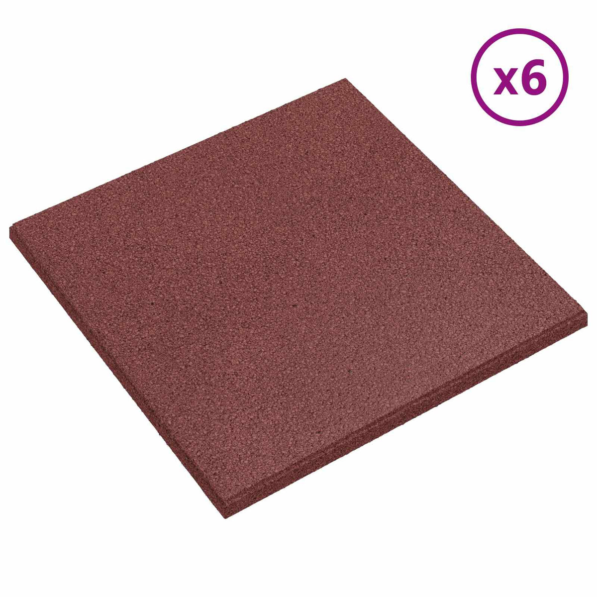 Ploče za zaštitu od padova 24 pcs Crvena 50 x 50 cm Guma