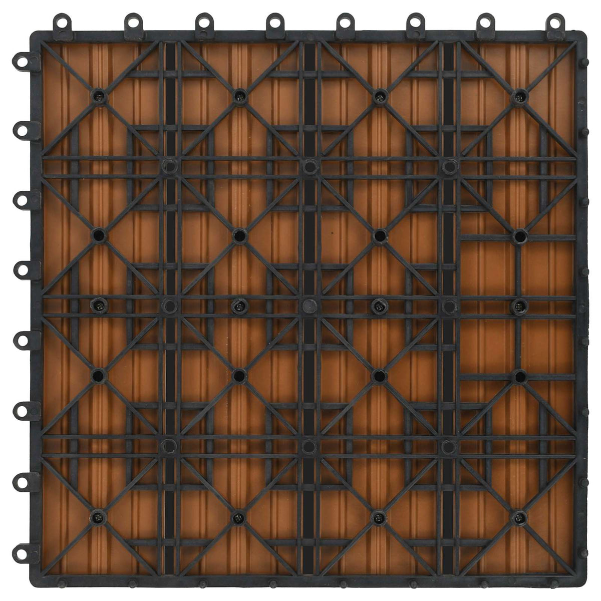 Pločice za decking 22 pcs Tikovina 30 x 30 cm