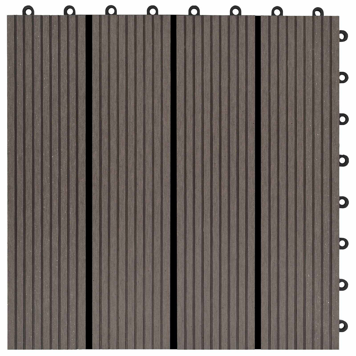 Pločice za decking 22 pcs Tamno smeđa 30 x 30 cm