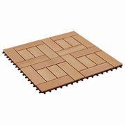 Pločice za decking 22 pcs Tikovina 30 x 30 cm