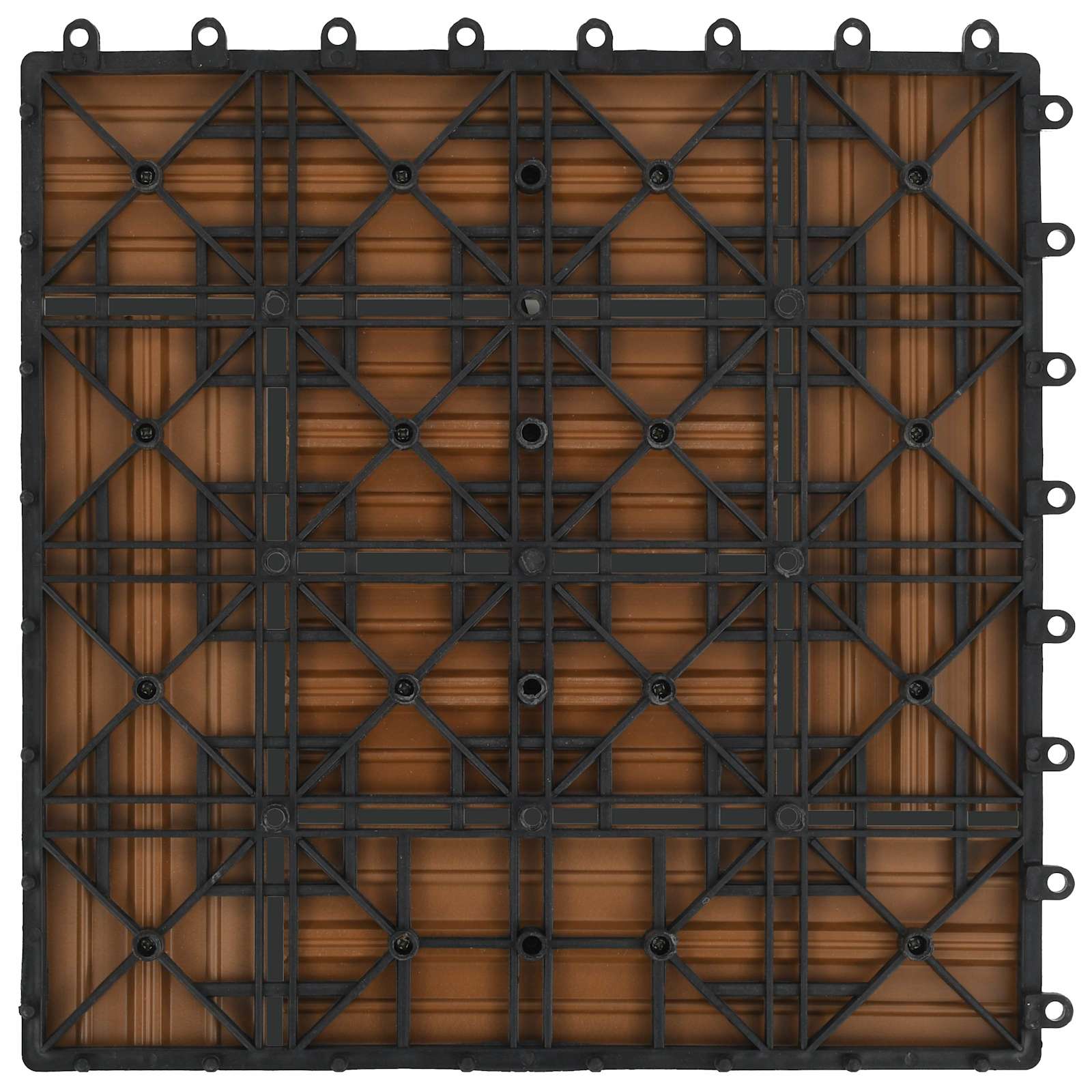 Pločice za decking 22 pcs Tikovina 30 x 30 cm