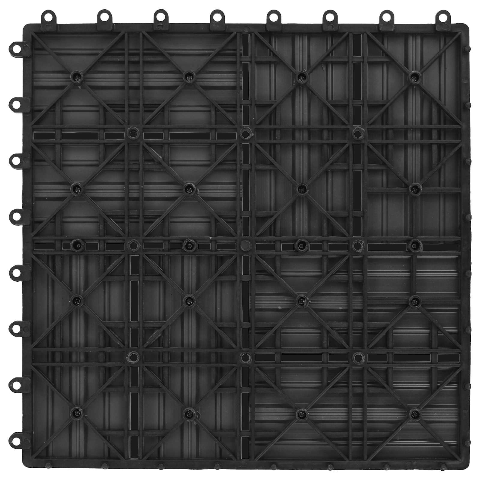 Pločice za decking 22 pcs Siva 30 x 30 cm Drvoplastična smjesa