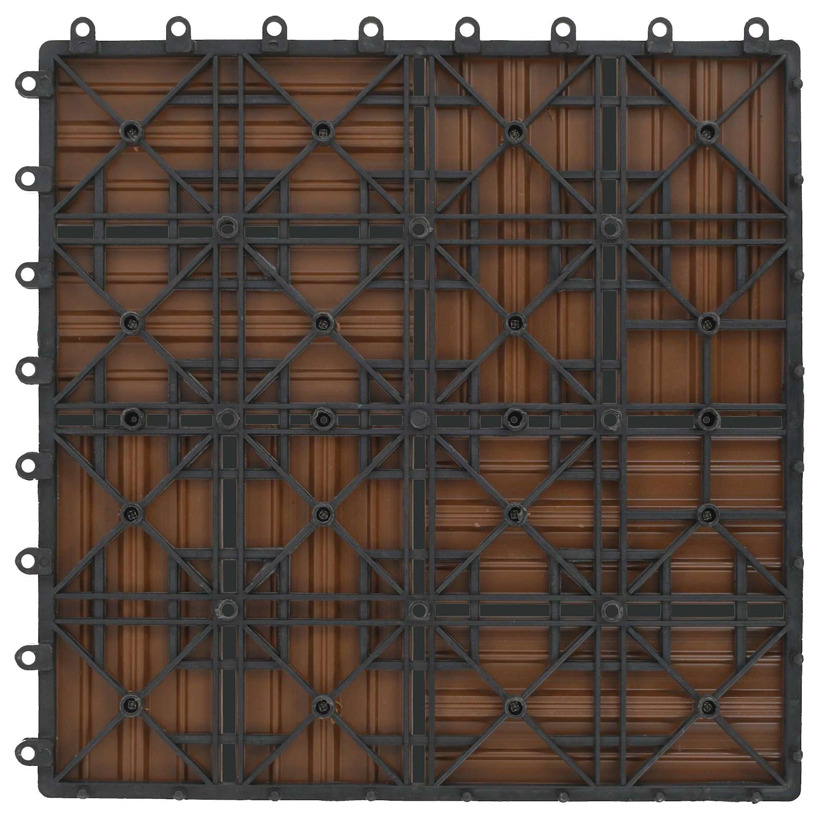 Pločice za decking 22 pcs Tikovina 30 x 30 cm