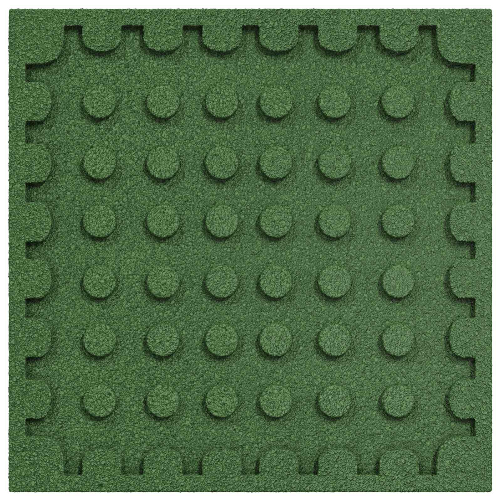 Ploče za zaštitu od padova 12 pcs Zelena 50 x 50 cm Guma