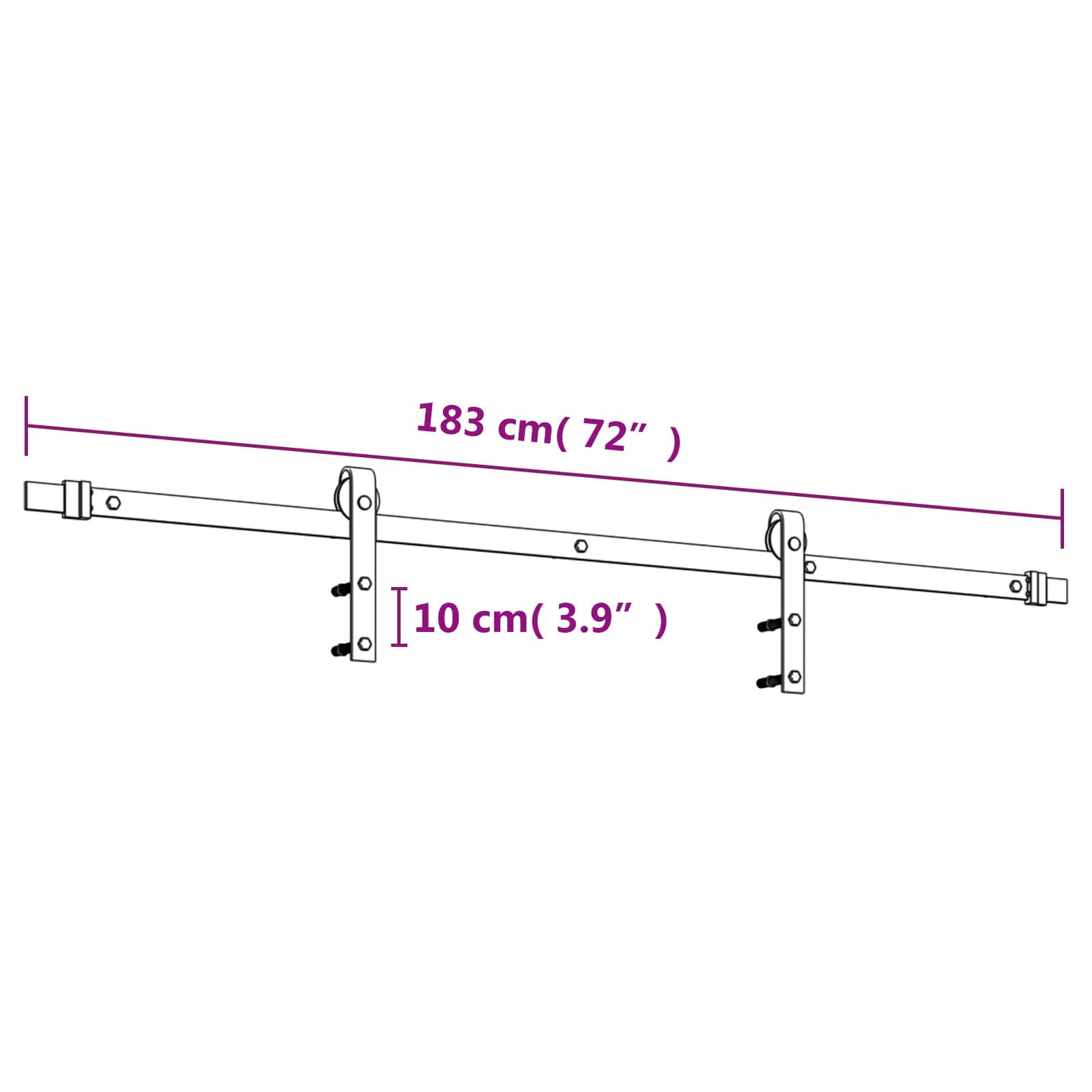 Klizna vrata Prirodna i bijela 80 x 210 cm Masivna borovina
