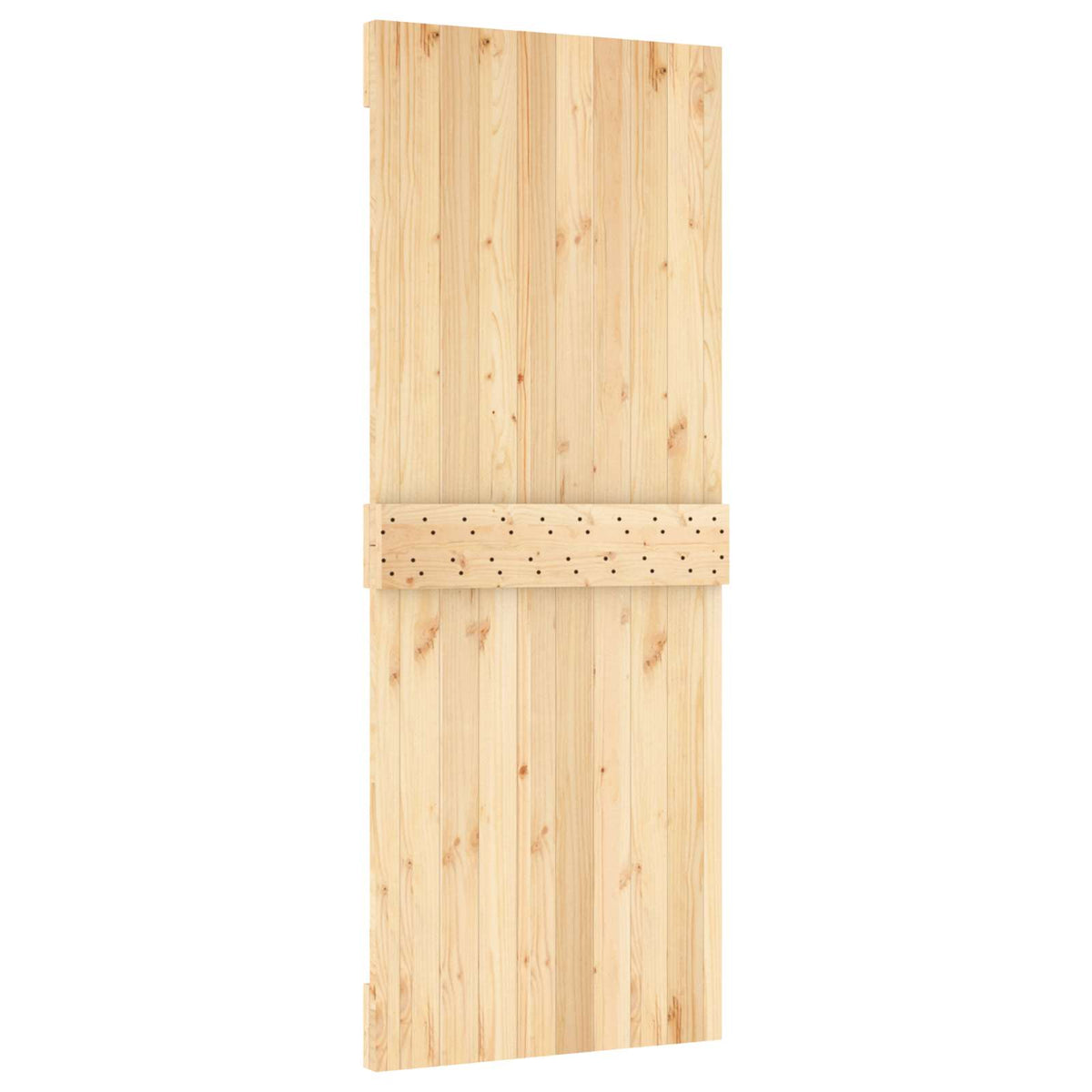 Klizna vrata 80 x 210 cm Čvrsta borovina (neobrađena)