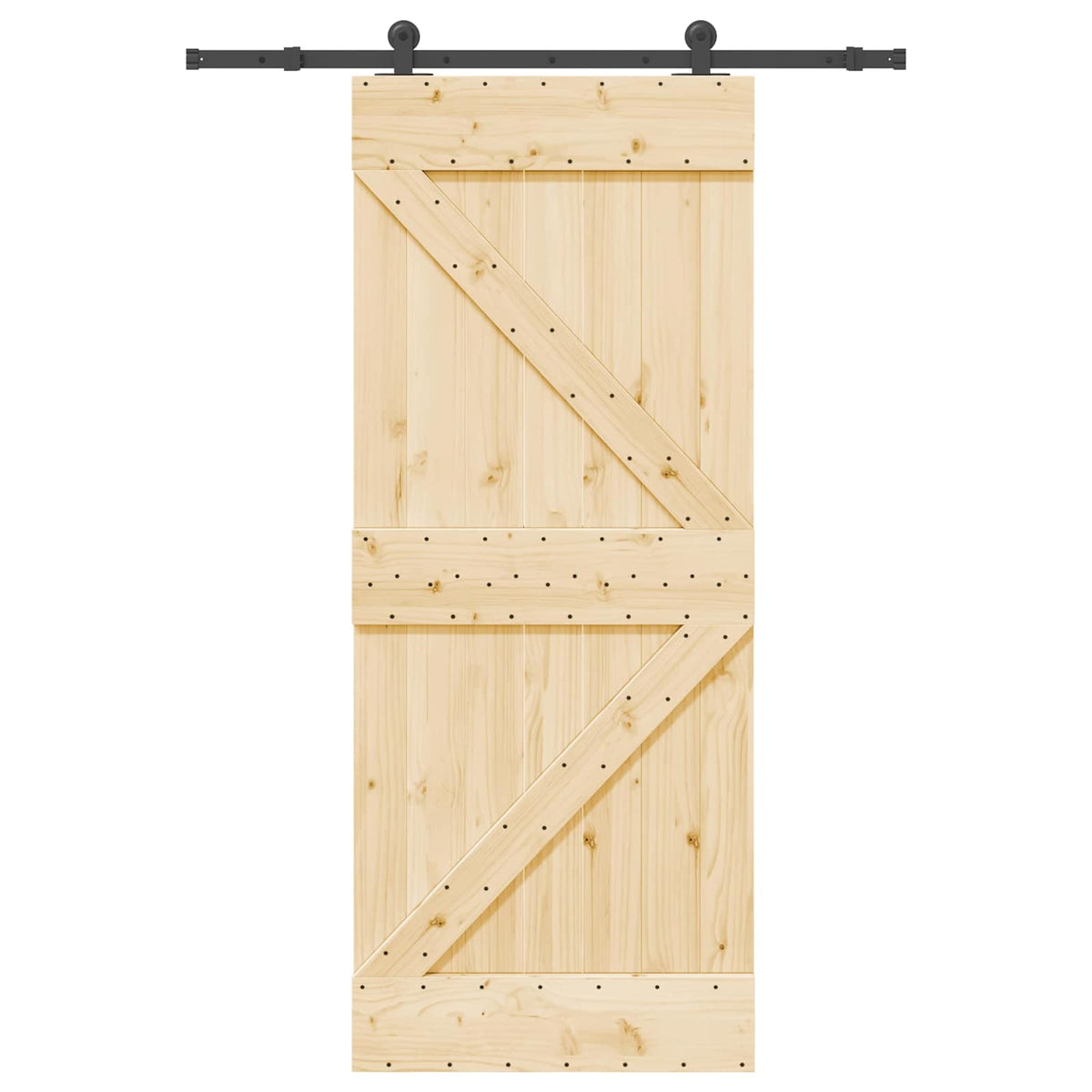 Klizna vrata NARVIK 85 x 210 cm (152,5 cm) Prirodna i crna