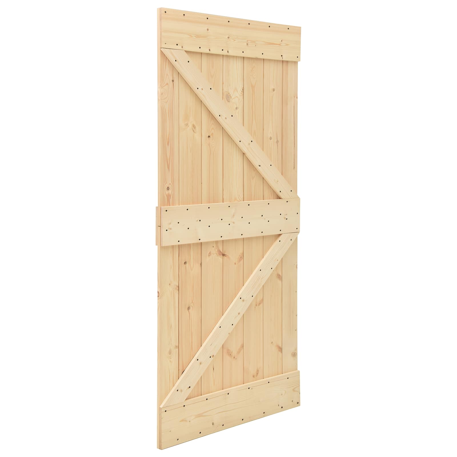 Klizna vrata NARVIK Prirodna i crna 90 x 210 cm (213,5 cm)