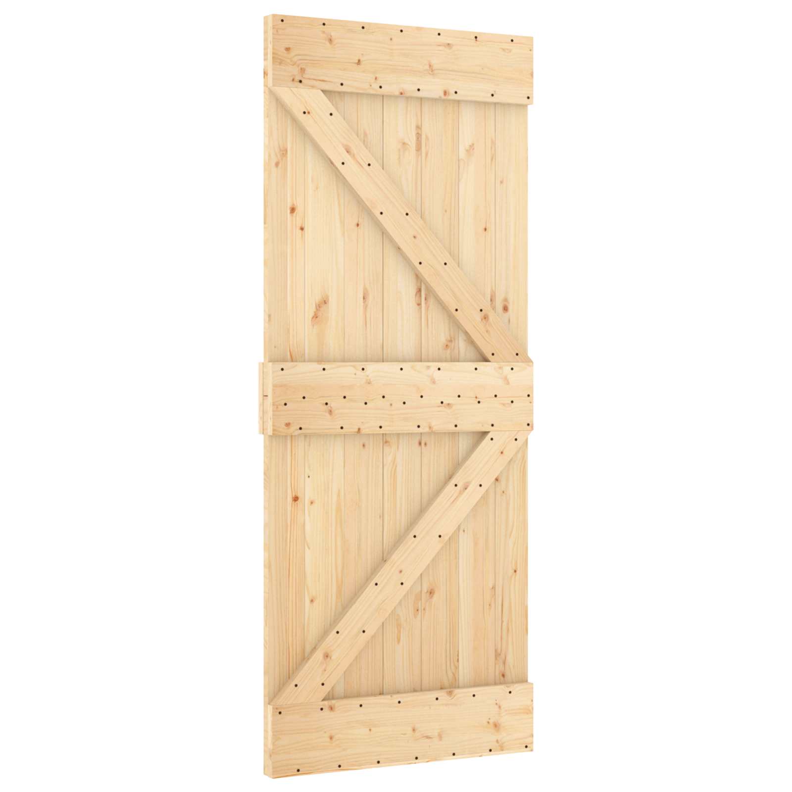 Klizna vrata NARVIK Prirodna i crna 85 x 210 cm (152,5 cm)