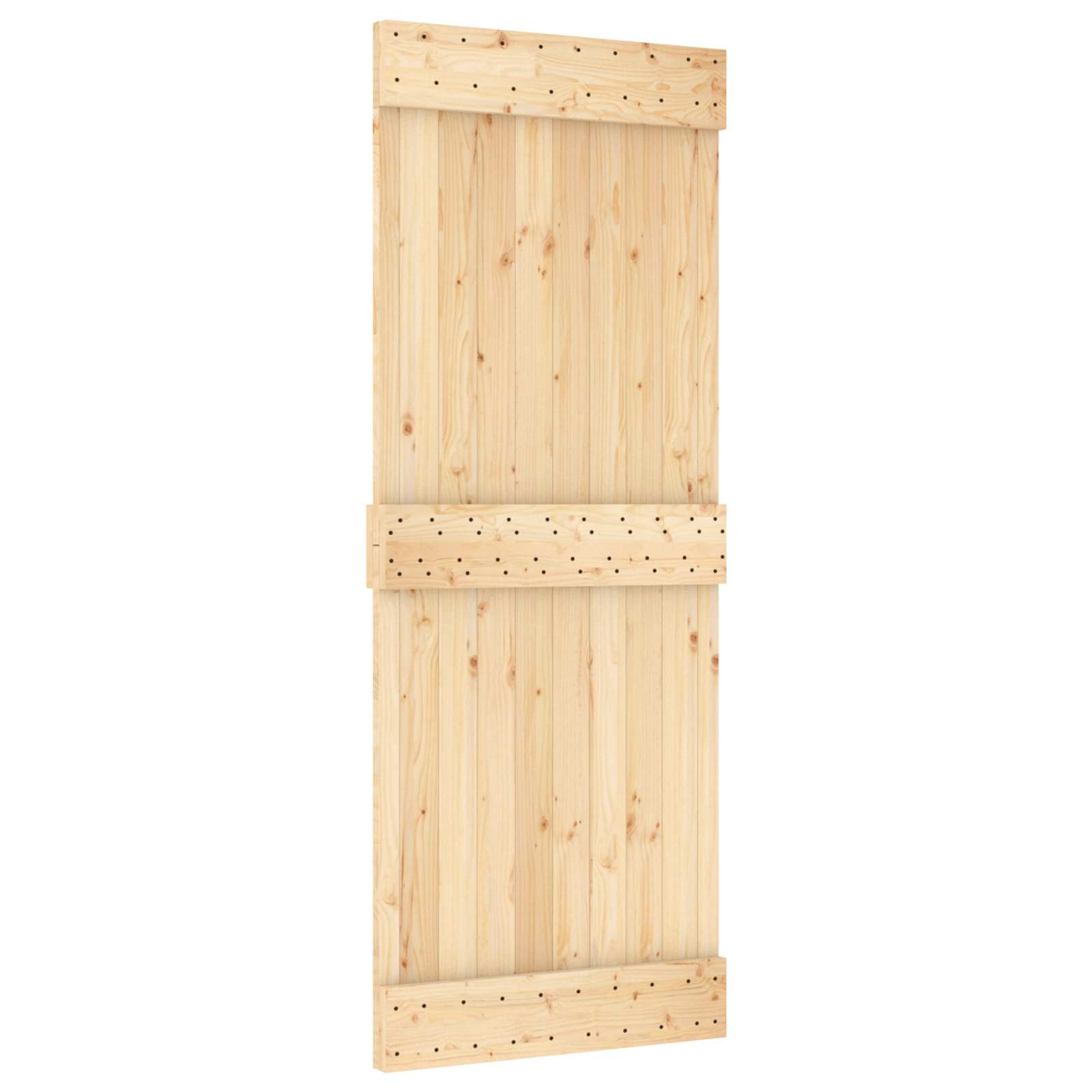 Klizna vrata NARVIK Prirodna i crna 80 x 210 cm (152,5 cm)