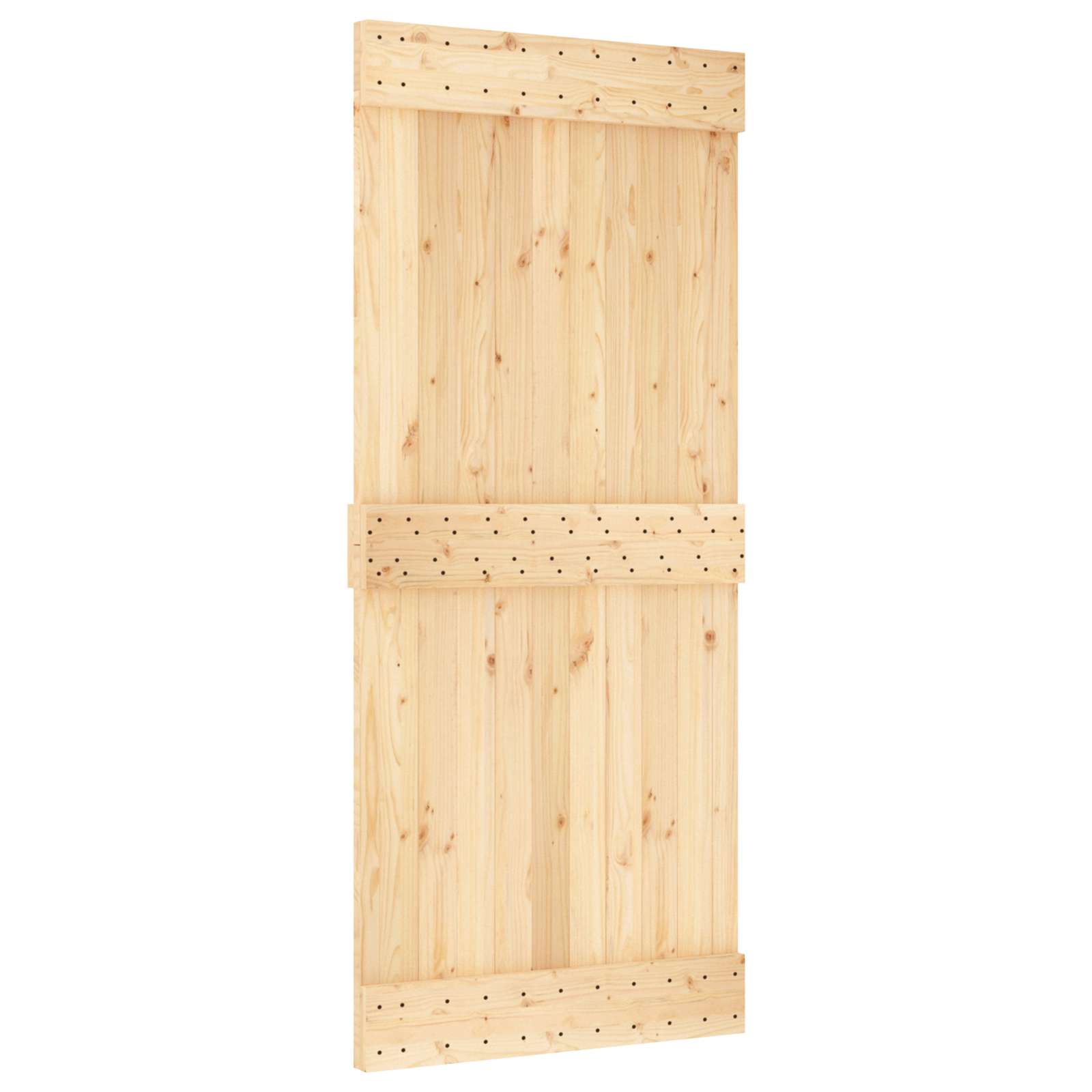 Klizna vrata NARVIK Prirodna i crna 90 x 210 cm (213,5 cm)