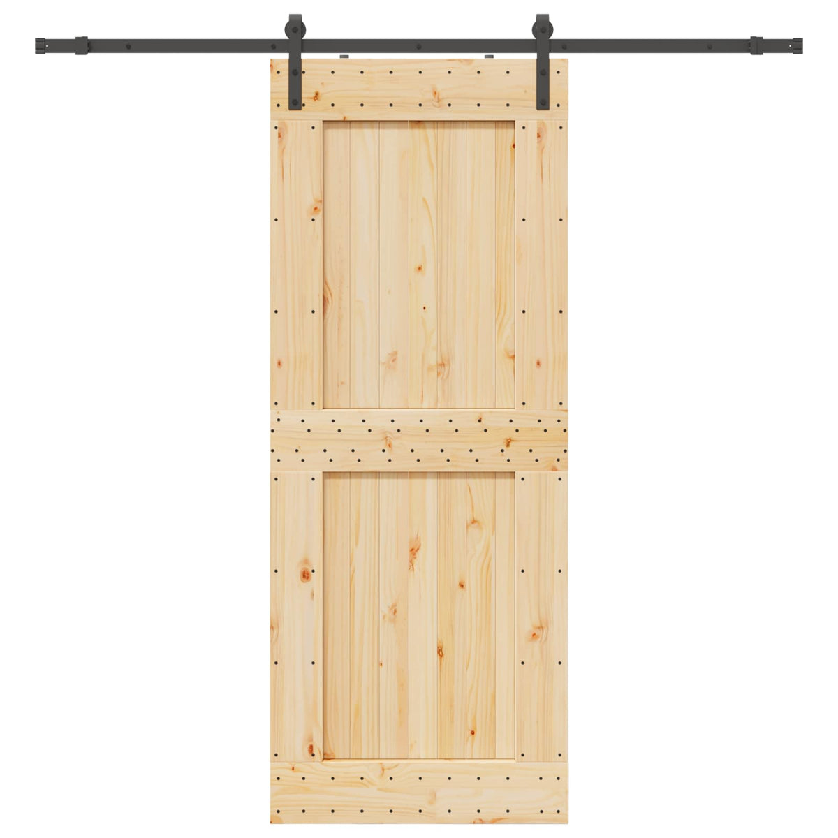 Klizna vrata NARVIK 90 x 210 cm (213,5 cm) Prirodna i crna