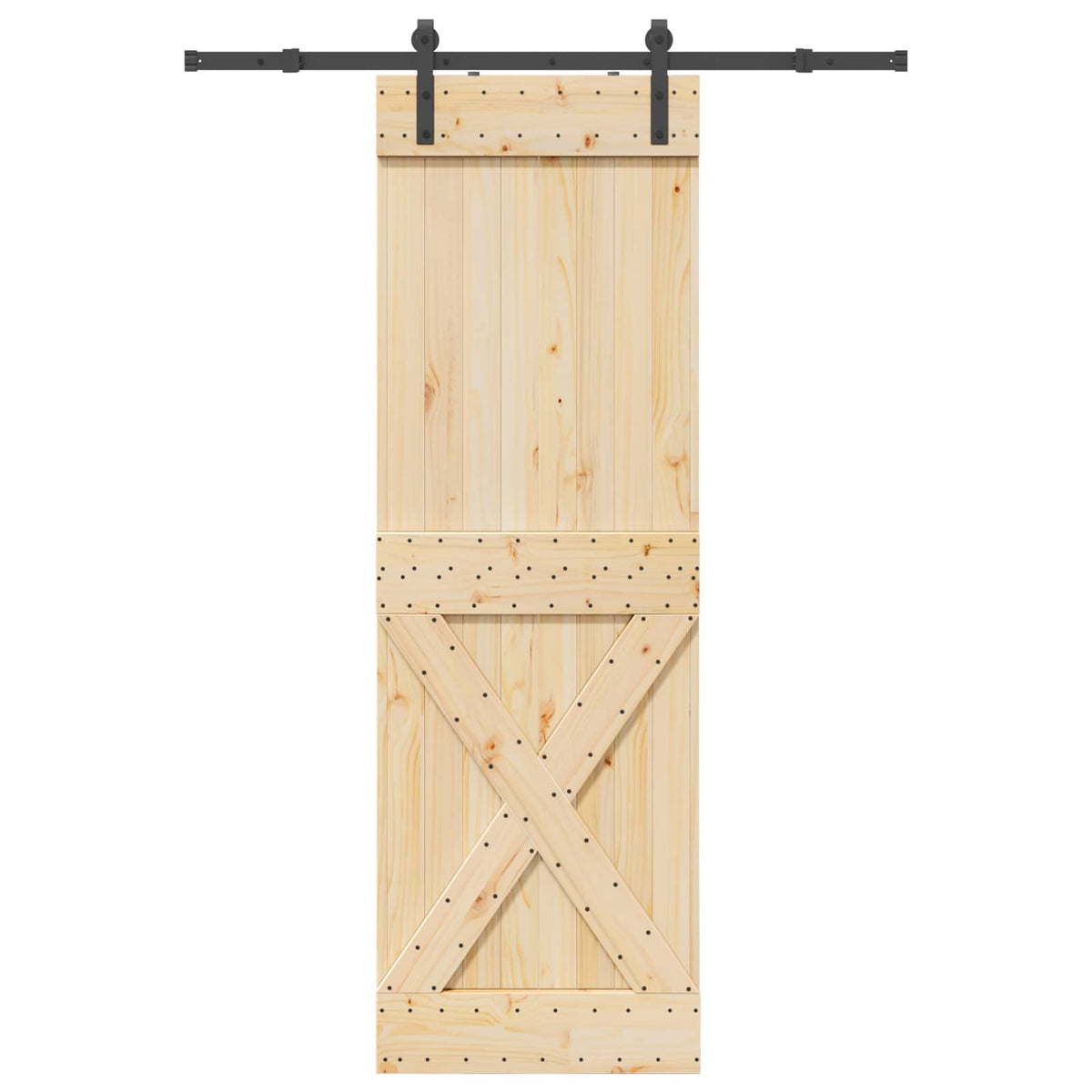 Klizna vrata NARVIK 70 x 210 cm (152,5 cm) Prirodna i crna