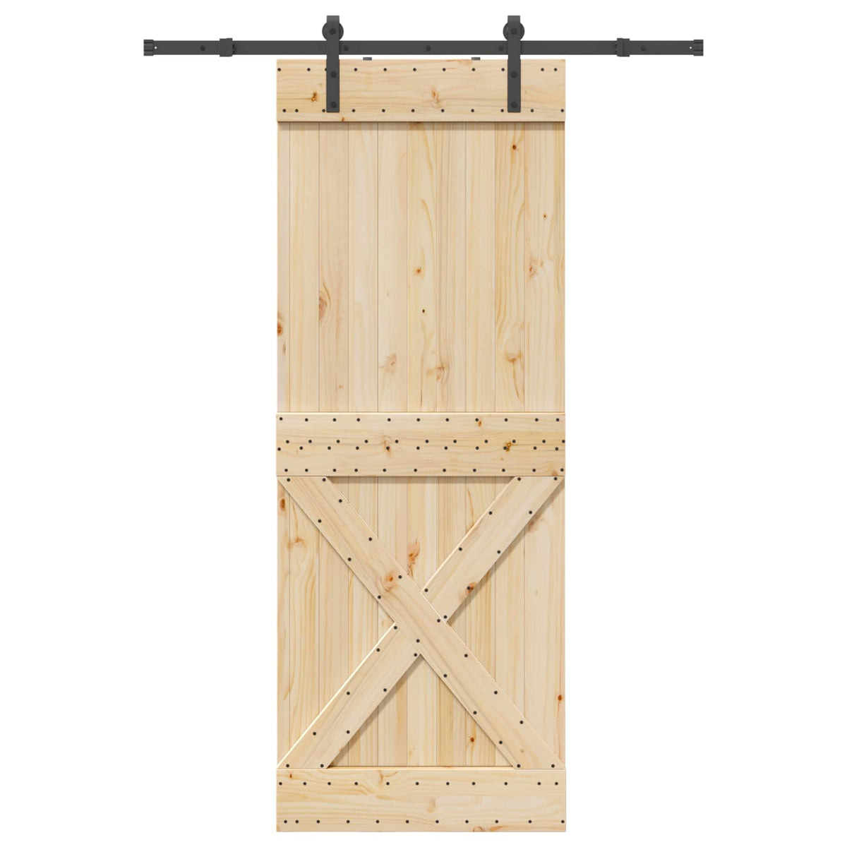 Klizna vrata NARVIK 85 x 210 cm (152,5 cm) Prirodna i crna