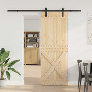 Klizna vrata NARVIK 85 x 210 cm (213,5 cm) Prirodna i crna