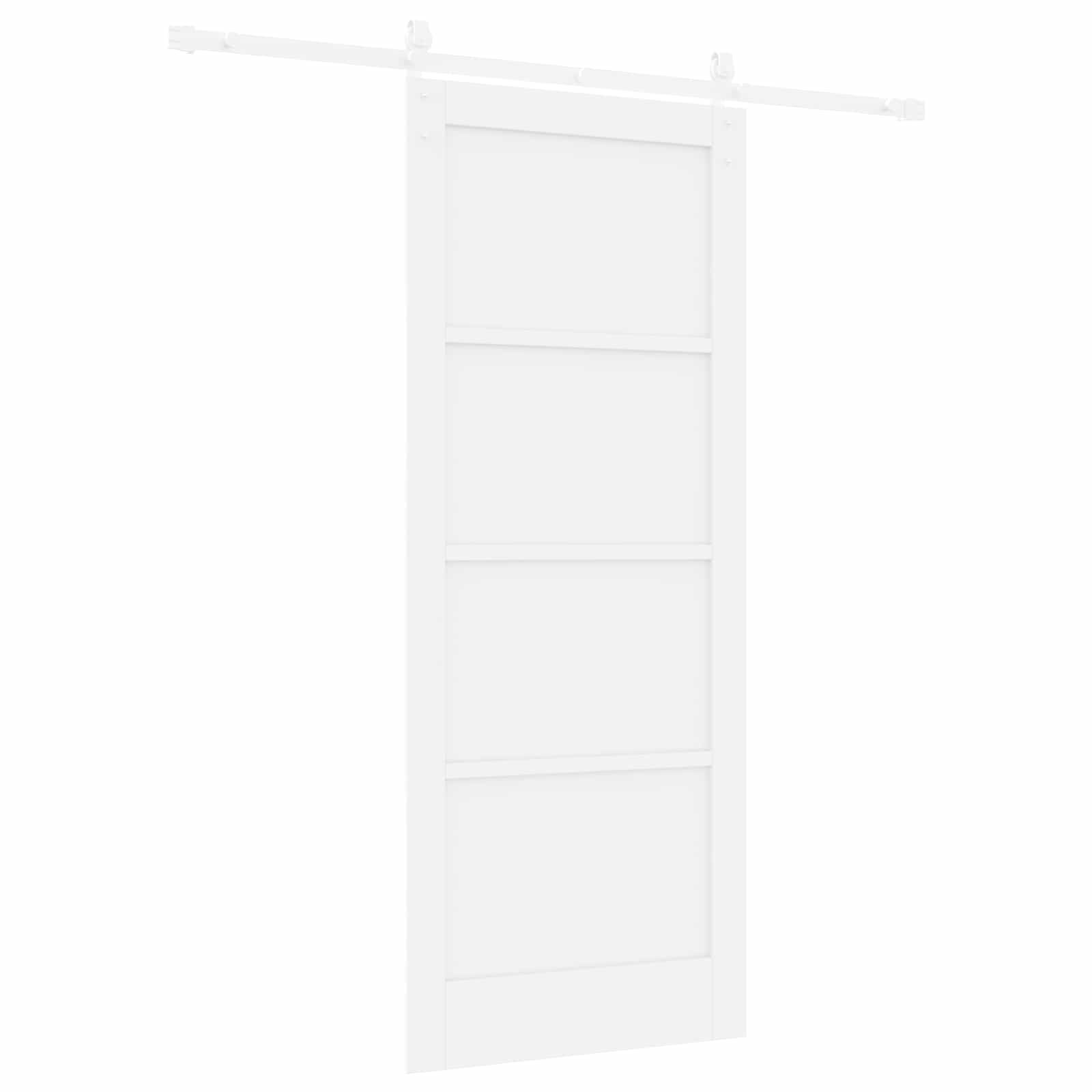 Klizna vrata Bijela 83 x 202 cm Masivna borovina