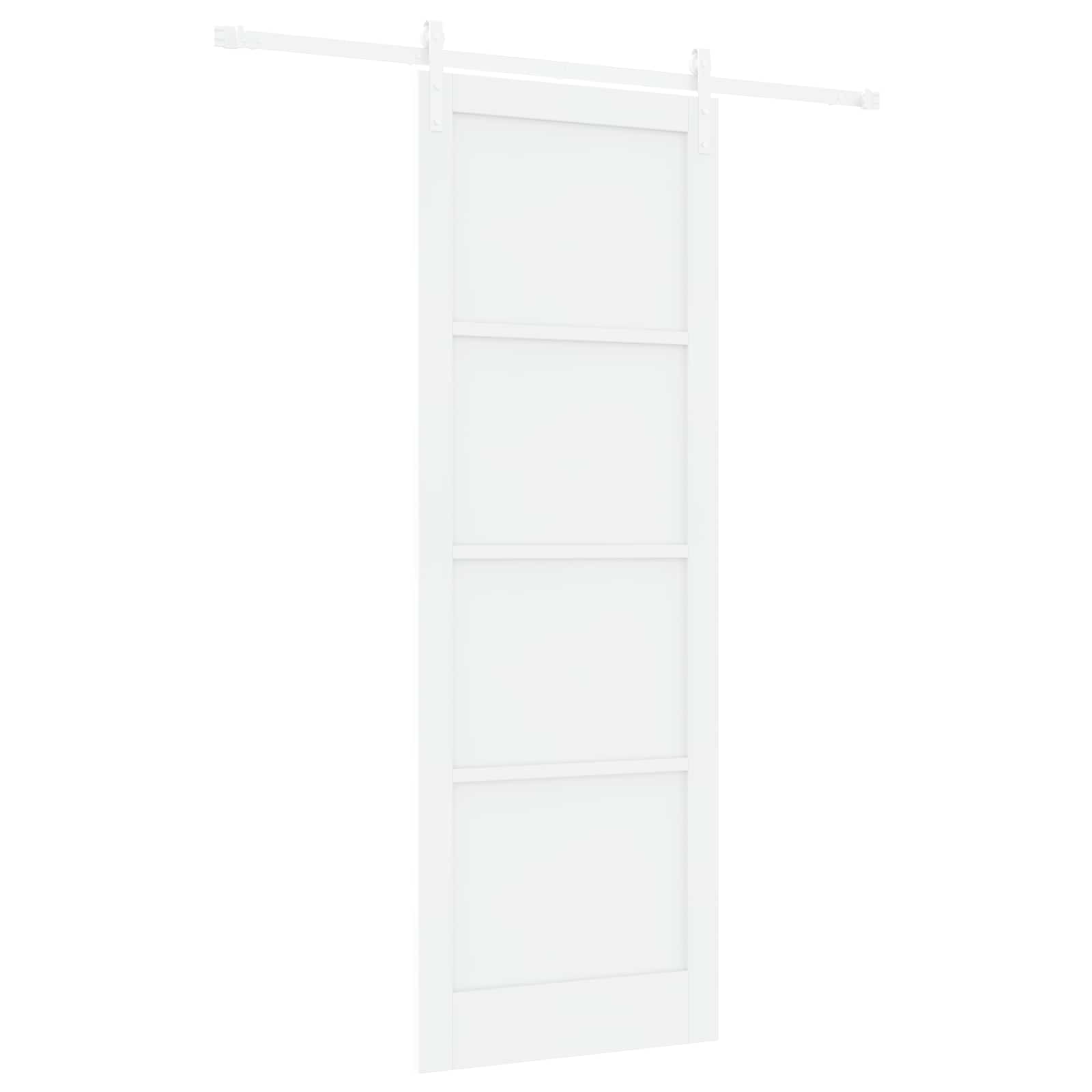 Klizna vrata Bijela 83 x 232 cm Masivna borovina