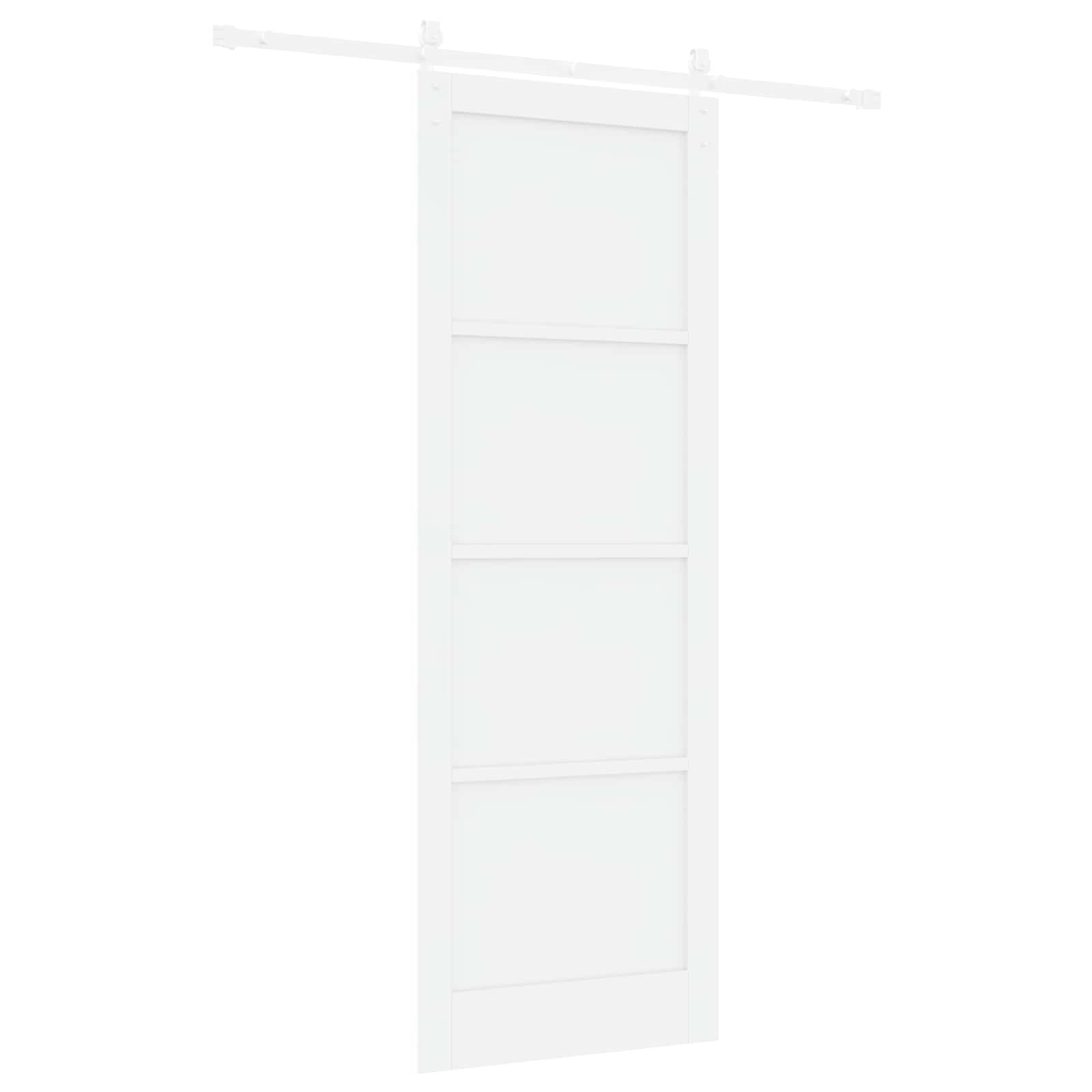 Klizna vrata Bijela 83 x 232 cm Masivna borovina