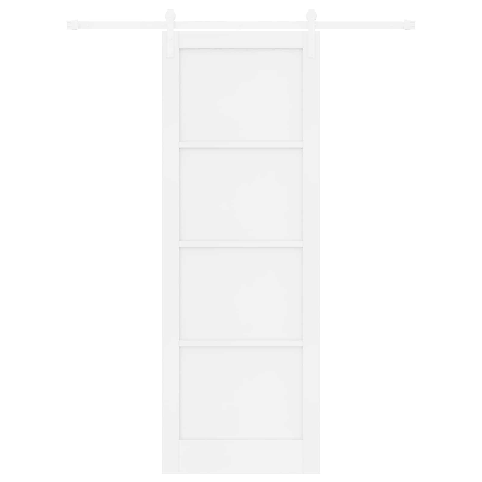 Klizna vrata Bijela 83 x 232 cm Masivna borovina
