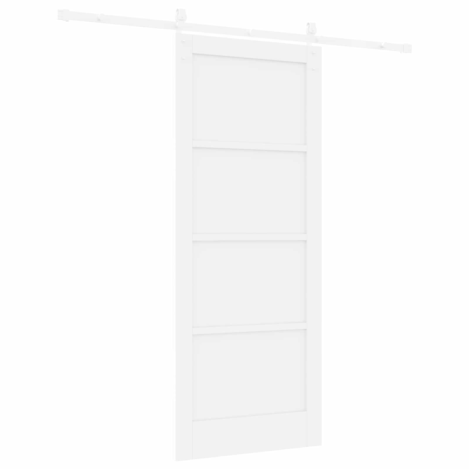 Klizna vrata Bijela 83 x 202 cm Masivna borovina