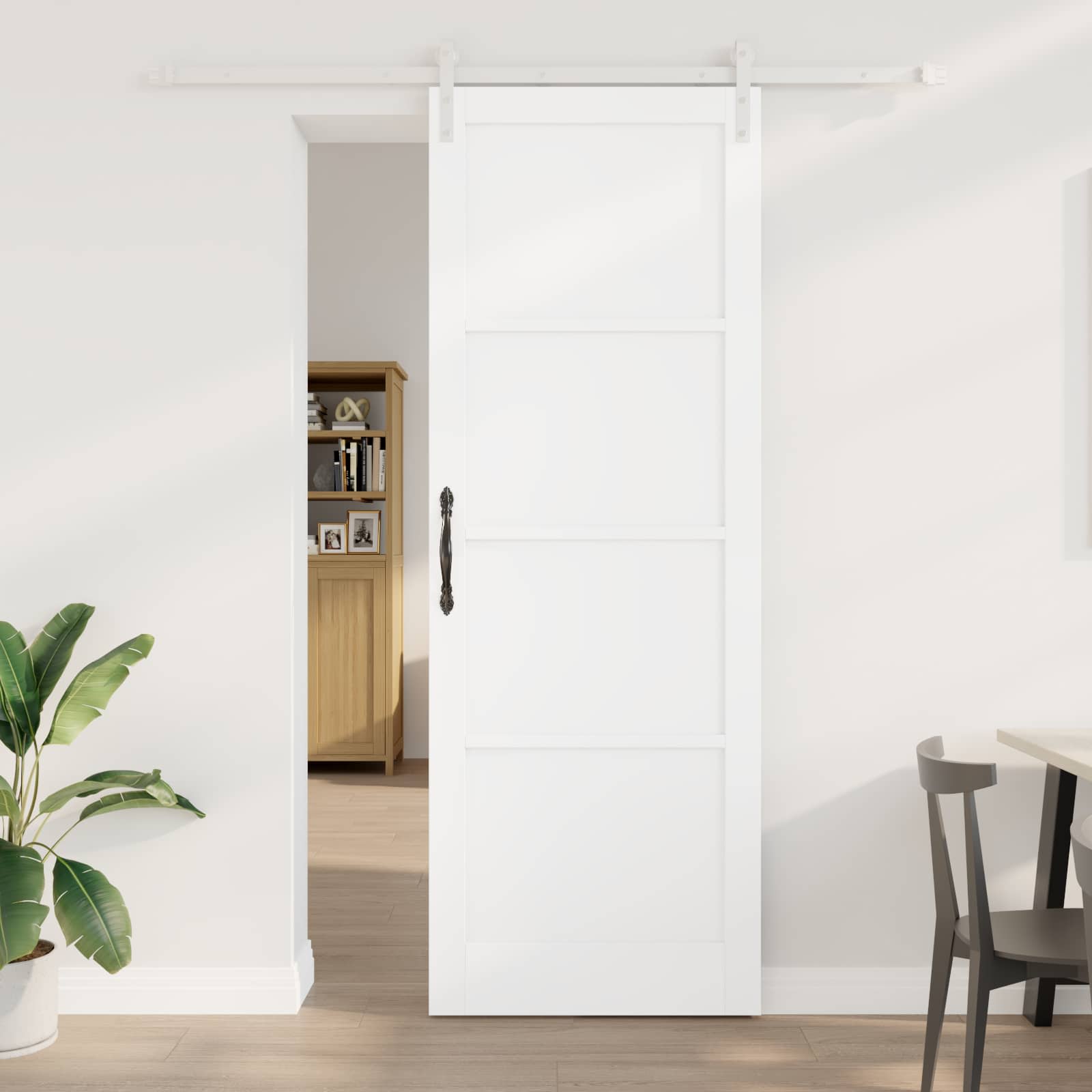 Klizna vrata Bijela 83 x 232 cm Masivna borovina