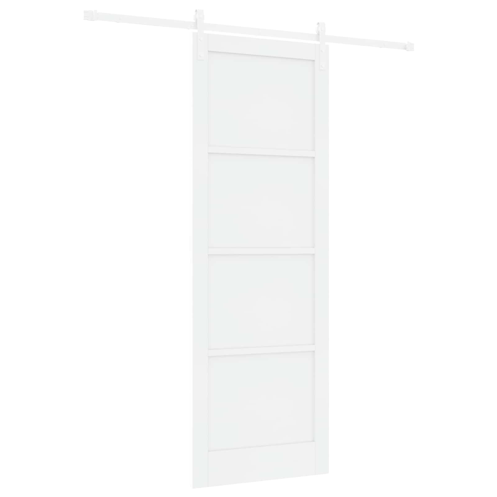 Klizna vrata Bijela 83 x 232 cm Masivna borovina