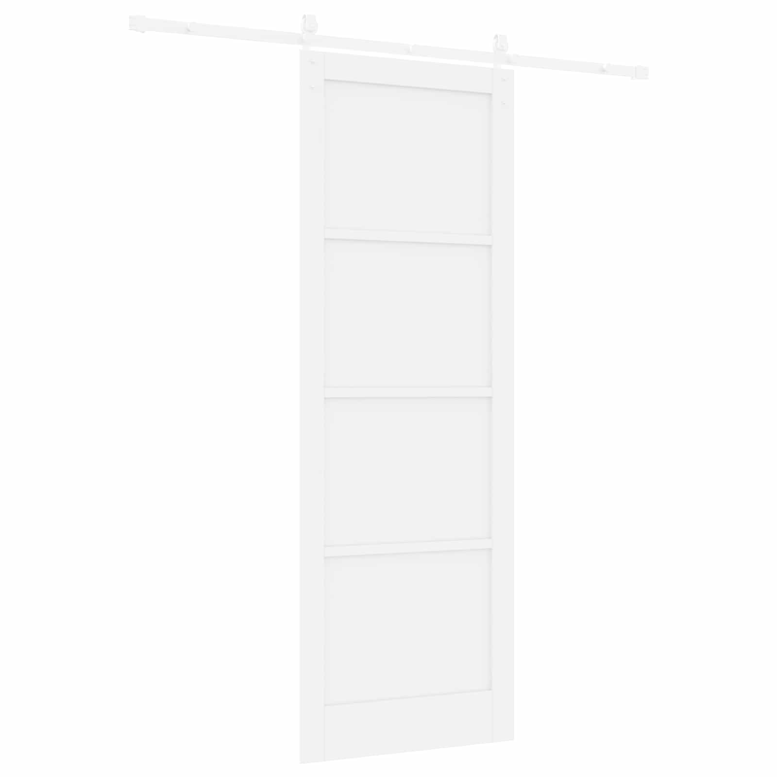Klizna vrata Bijela 83 x 232 cm Masivna borovina