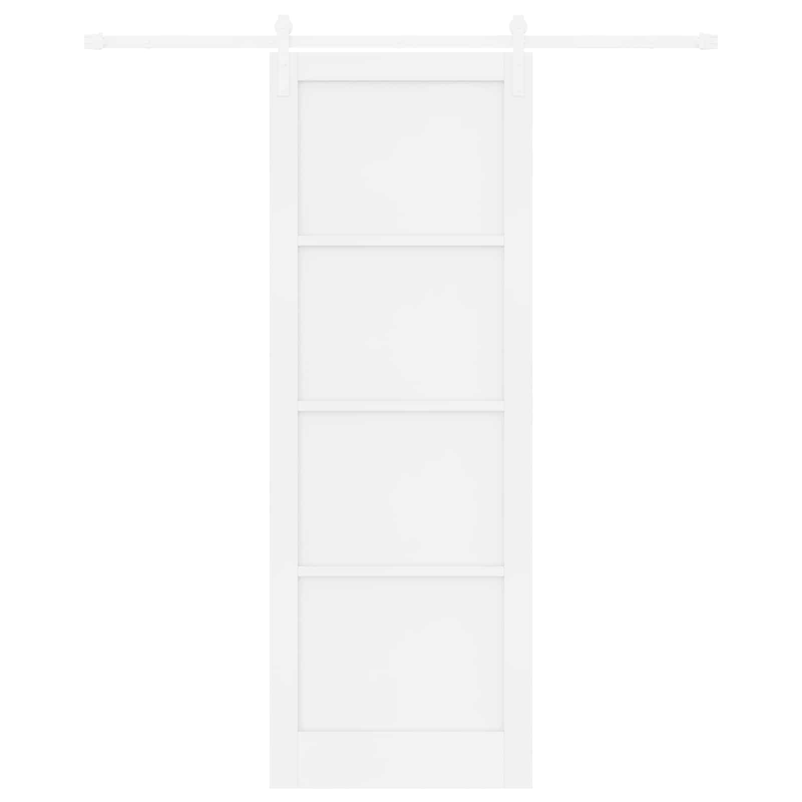 Klizna vrata Bijela 83 x 232 cm Masivna borovina