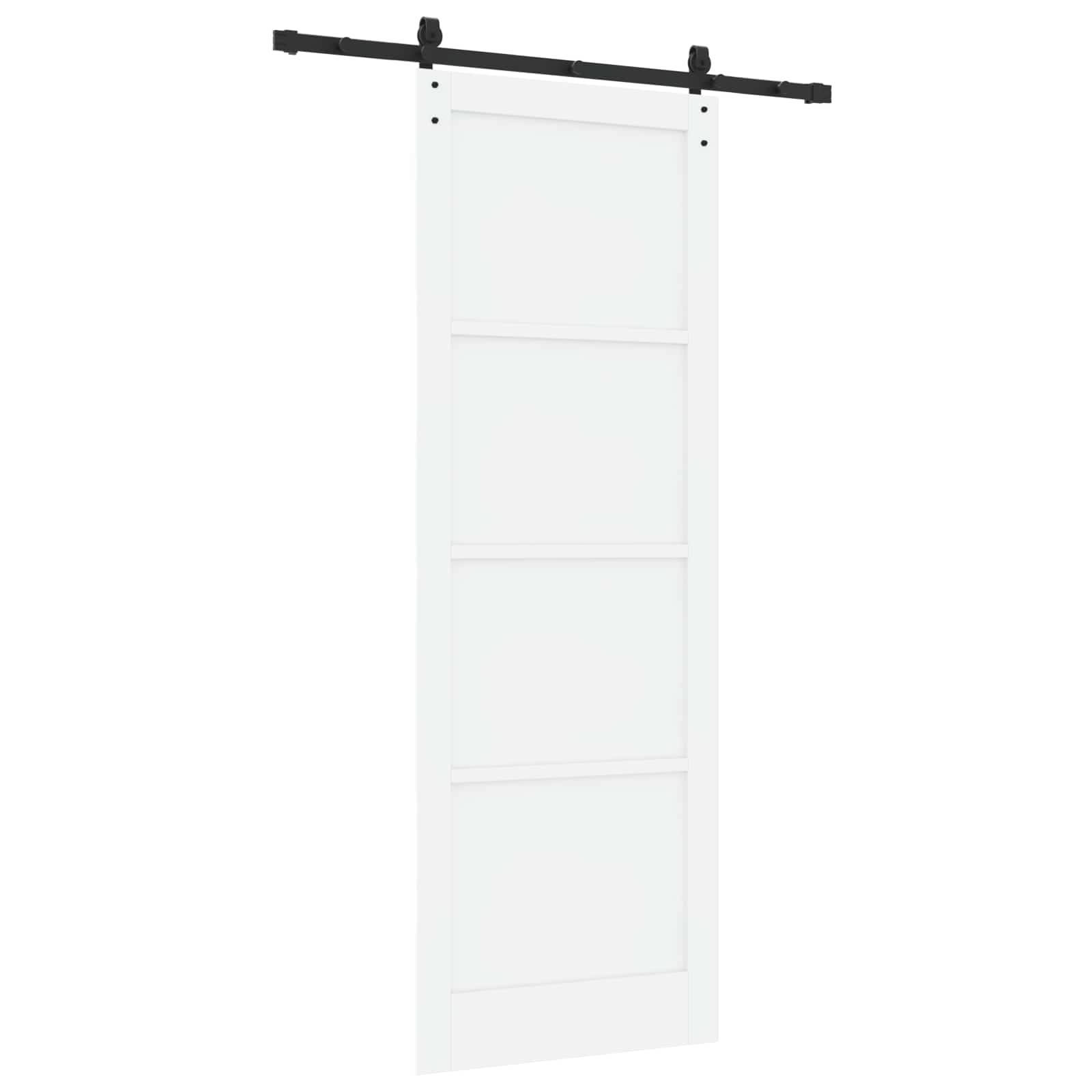 Klizna vrata Bijela 83 x 232 cm Masivna borovina