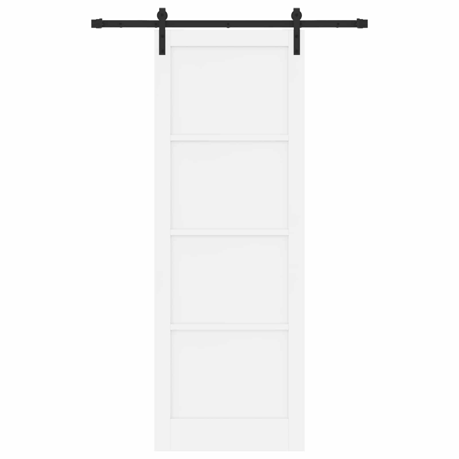 Klizna vrata Bijela 83 x 232 cm Masivna borovina
