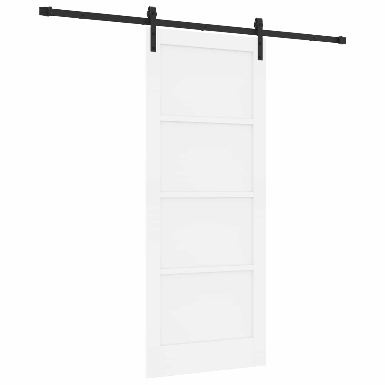 Klizna vrata Bijela 83 x 202 cm Masivna borovina