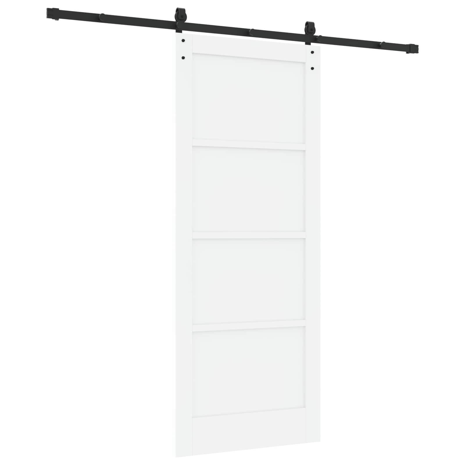 Klizna vrata Bijela 83 x 202 cm Masivna borovina