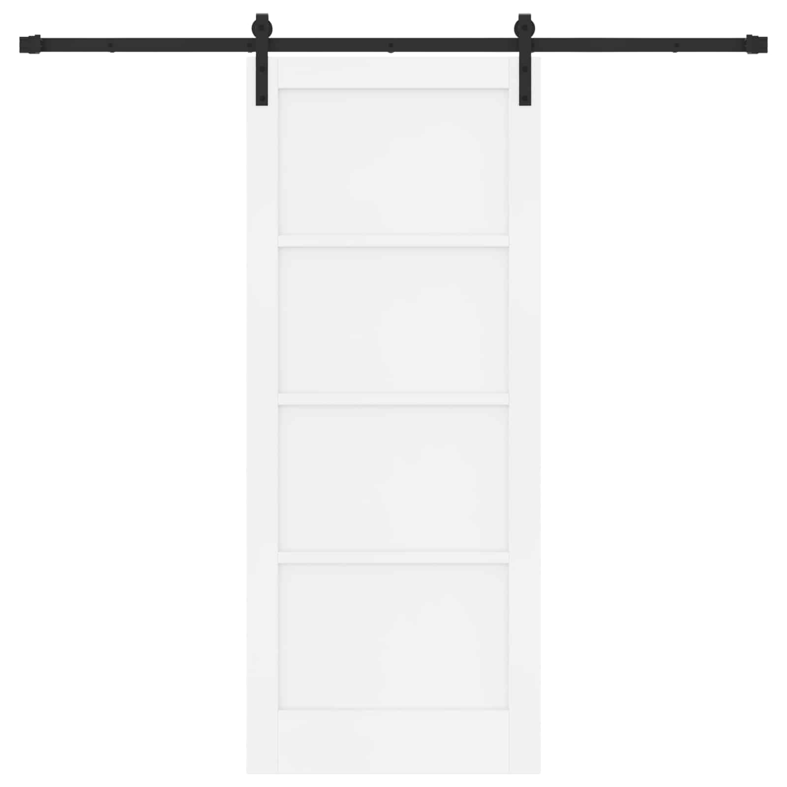 Klizna vrata Bijela 83 x 202 cm Masivna borovina