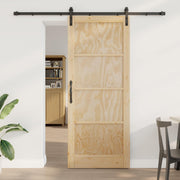 Klizna vrata Prirodna 86 x 211 cm Masivna borovina